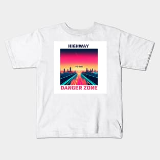 HIGHWAY TO THE DANGER ZONE - sunset Kids T-Shirt